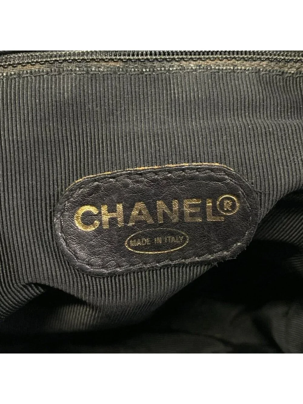 Chanel Backpack Triple Coco Black Chain Shoulder Gold CC Logo